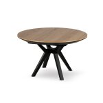 Table  manger contemporain 130 cm noir / bois