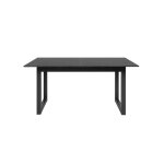 Table à manger extensible 4 à 8 personnes l160 / 200 cm - effet ardoise Table à manger extensible 4 à 8 personnes l160 / 200 cm - effet ardoise