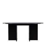 Table à manger extensible 6 à 8 personnes en bois 120 - 170x120cm - noir Table à manger extensible 6 à 8 personnes en bois 120 - 170x120cm - noir