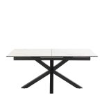 Table à manger extensible 6 à 8 places 168 - 210x90cm - blanc Table à manger extensible 6 à 8 places 168 - 210x90cm - blanc