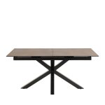 Table à manger extensible 6 à 8 places 168 - 210x90cm - marron Table à manger extensible 6 à 8 places 168 - 210x90cm - marron