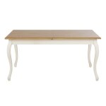 Table à manger extensible crème 8 / 10 personnes l160 / 200 Table à manger extensible crème 8 / 10 personnes l160 / 200