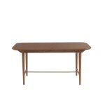 Table à manger extensible rectangulaire placage frêne 160 à Table à manger extensible rectangulaire placage frêne 160 à