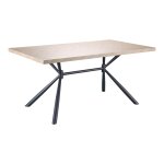 Table à manger en motif chevrons effet chêne 6 personnes l160 Table à manger en motif chevrons effet chêne 6 personnes l160