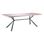 Table à manger en motif chevrons effet chêne 8 personnes l200 Table à manger en motif chevrons effet chêne 8 personnes l200
