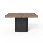 Table à manger noyer et noir l130 Table à manger noyer et noir l130