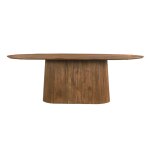 Table � manger ovale 10 personnes 230 cm en bois massif