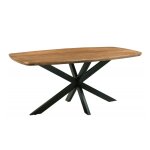 Table à manger ovale 6 / 8 personnes, l. 210 cm, manguier massif Table à manger ovale 6 / 8 personnes, l. 210 cm, manguier massif