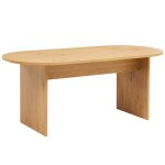 Table à manger ovale en mélaminé bois 8 places Table à manger ovale en mélaminé bois 8 places