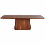 Table à manger rectangulaire en bois d'acacia massif 8 / 12 personnes l240 Table à manger rectangulaire en bois d'acacia massif 8 / 12 personnes l240