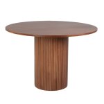 Table à manger ronde 110cm pied central en bois britney 110x110x74cm Table à manger ronde 110cm pied central en bois britney 110x110x74cm