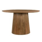 Table à manger ronde 4 personnes d130 cm en bois massif Table à manger ronde 4 personnes d130 cm en bois massif