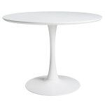 Table à manger ronde blanche 4 / 5 personnes d100 Table à manger ronde blanche 4 / 5 personnes d100