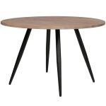 Table à manger ronde en bois 4 personnes, Ø120 cm Table à manger ronde en bois 4 personnes, Ø120 cm