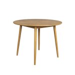 Table  manger ronde en bois naturel de 120 cm