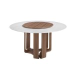 Table à manger ronde marbre porcelaine Table à manger ronde marbre porcelaine