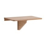 Table maronne murale rabattable en bois