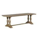 Table monastre en bois massif style chalet, 8 couverts