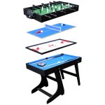 Table multi - jeux 4 en 1 pliable noir