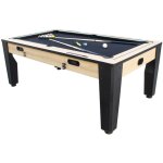 Table multi jeux billard convertible air hockey - bois clair