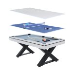 Table multi - jeux, ping - pong et billard en bois blanc