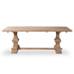 Table en pin vieilli style monastre naturel 8 personnes