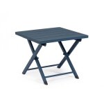 Table pliante en aluminium, bleue