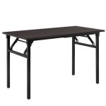 Table pliante de cuisine marron 120 x 60 x 76. 4 cm