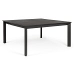 Table � rallonge en aluminium anthracite 160�110 cm - 160�160 cm