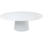 Table à rallonge benvenuto ovale blanc mat kare design Table à rallonge benvenuto ovale blanc mat kare design