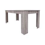 Table à rallonge effet bois beige 160x88 cm Table à rallonge effet bois beige 160x88 cm