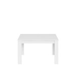 Table à rallonge effet bois blanc brillant 139x90 cm Table à rallonge effet bois blanc brillant 139x90 cm