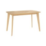 Table rectangulaire 4 personnes en bois clair 120 cm Table rectangulaire 4 personnes en bois clair 120 cm
