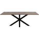Table rectangulaire en cramique l200 marron