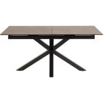Table rectangulaire extensible en céramique l168 / 210 marron Table rectangulaire extensible en céramique l168 / 210 marron