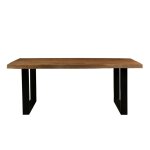 Table repas 8 / 10 personnes 220 cm brut de sciage