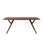 Table de repas en bois foncé de 180 cm Table de repas en bois foncé de 180 cm