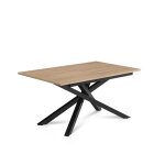 Table de repas extensible en mlamine et mtal 6 / 8 personnes l140 / 180