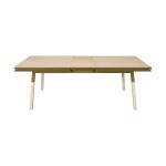 Table repas rectangulaire 120x80 cm 1 rallonge, 100% frêne massif Table repas rectangulaire 120x80 cm 1 rallonge, 100% frêne massif