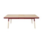 Table repas rectangulaire 120x80 cm 1 rallonge, 100% frêne massif Table repas rectangulaire 120x80 cm 1 rallonge, 100% frêne massif