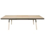 Table repas rectangulaire 160x100 cm 2 rallonges, 100% frêne massif Table repas rectangulaire 160x100 cm 2 rallonges, 100% frêne massif