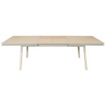 Table repas rectangulaire 160x100 cm 2 rallonges, 100% frêne massif Table repas rectangulaire 160x100 cm 2 rallonges, 100% frêne massif