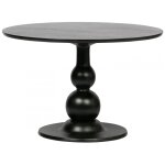 Table de repas ronde en bois de manguier d120 Table de repas ronde en bois de manguier d120