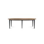 Table ronde 6 pieds fuseau d105 + 3 rallonges bois noir Table ronde 6 pieds fuseau d105 + 3 rallonges bois noir