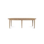 Table ronde 6 pieds fuseau d115 + 3 rallonges bois chêne Table ronde 6 pieds fuseau d115 + 3 rallonges bois chêne
