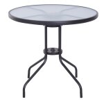 Table ronde bistro de jardin noir Table ronde bistro de jardin noir