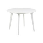 Table ronde en bois d105 blanc Table ronde en bois d105 blanc