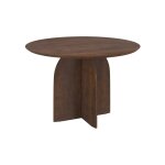 Table ronde en bois de manguier 4 places