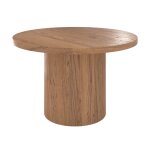 Table ronde en bois d'orme 4 personnes