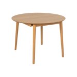 Table ronde extensible en chne clair d115